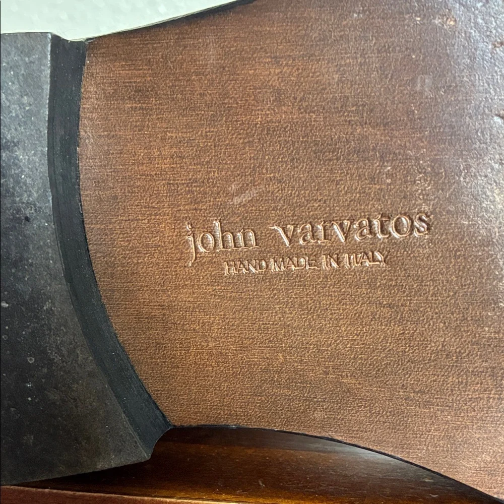 John Varvatos Black Leather Mid-Calf Zip Boots - Picture 2 of 7